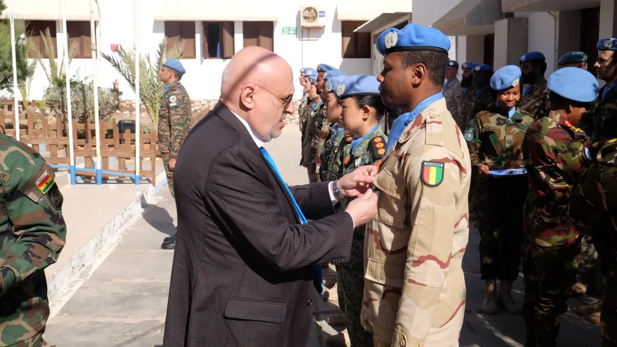 SRSG honoring UNMOs