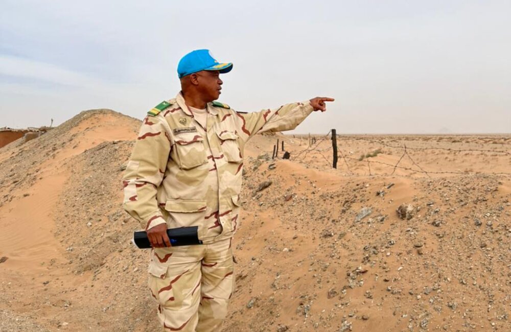 PEACEKEEPERS FROM GUINEA ARE DEPLOYED TO MINURSO - AMONG THEM COLONEL SOW SERVING AS FORCE CHIEF OF STAFF.