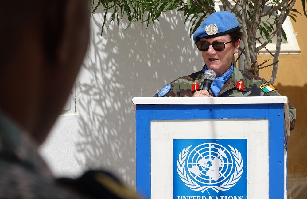 On 21 September, Gen. O’Brien conveyed the Secretary-General’s message on the occasion of the International Day of Peace.