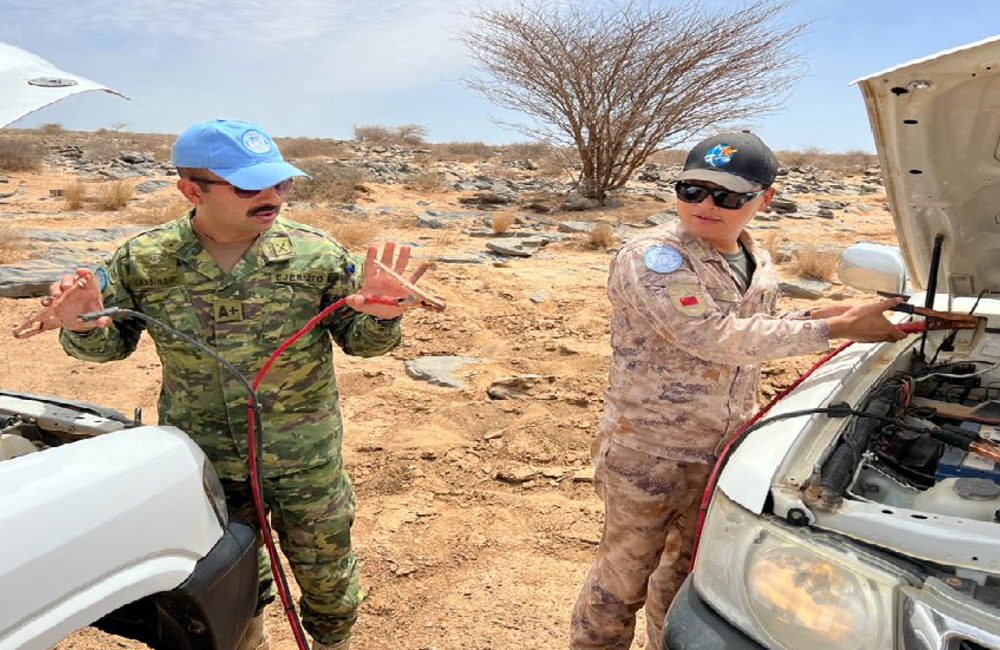 Ground patrols are part of daily tasks of MINURSO military observers... and so the challenges.