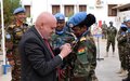 SRSG and Head of MINURSO presides over the ceremony of awarding the United Nations Medal to outgoing Military Observers