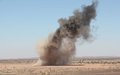 Anti Personnel mines stockpile destruction 2011, Tifariti, Western Sahara 